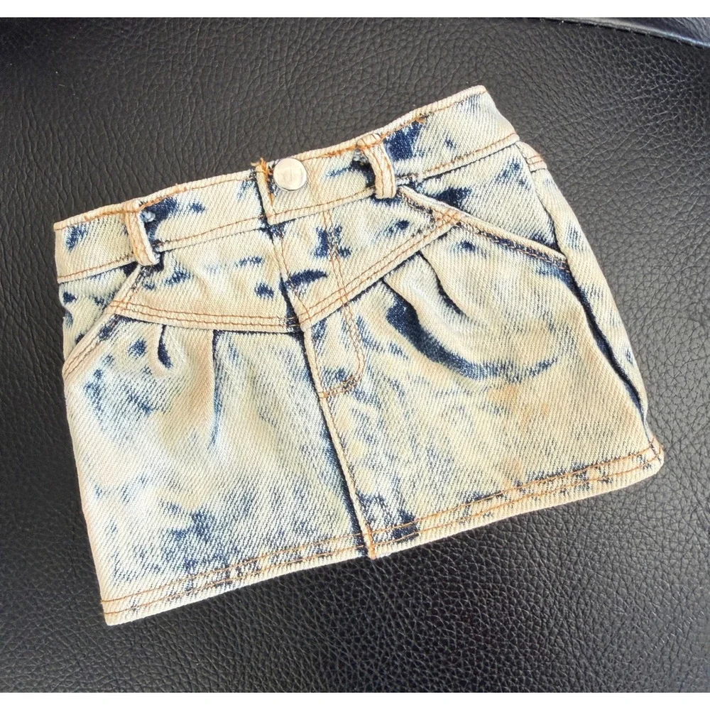 American Girl Courtney's Denim Meet Skirt for 1980's Historical Doll